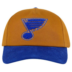 St. Louis Blues American Needle Burnett Adjustable Hat - Tan/Blue | NHL Clearance