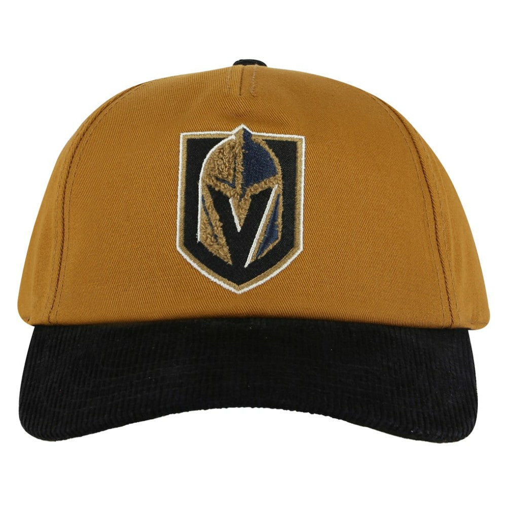 Vegas Golden Knights American Needle Burnett Adjustable Hat - Tan/Black | NHL discount