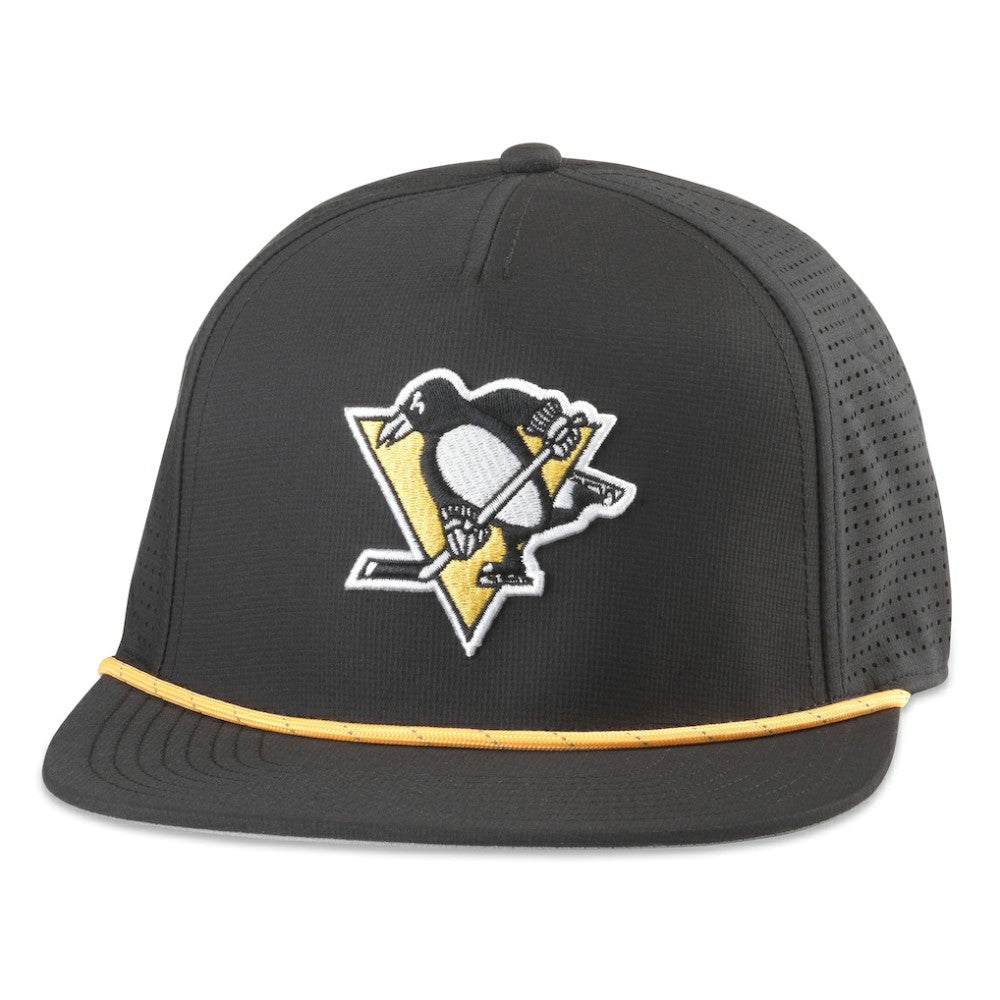 Pittsburgh Penguins American Needle Buxton Pro Tech Adjustable Hat - Black | NHL discount