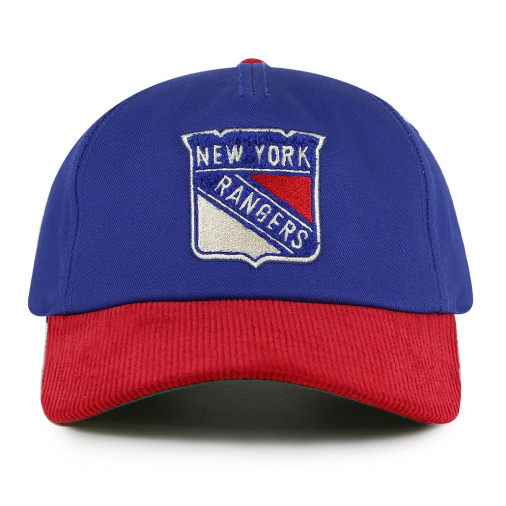 New York Rangers American Needle Burnett Adjustable Hat - Blue/Red | NHL Lifestyle