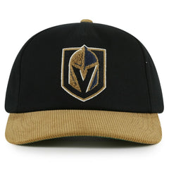 Vegas Golden Knights American Needle Burnett Adjustable Hat - Black/Gold | NHL Clearance