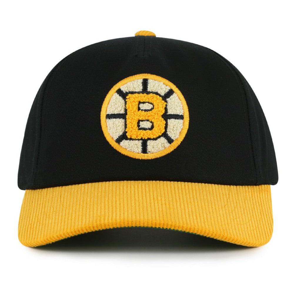 Boston Bruins American Needle Burnett Adjustable Hat - Black/Gold | NHL near me