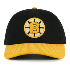 Boston Bruins American Needle Burnett Adjustable Hat - Black/Gold | NHL near me