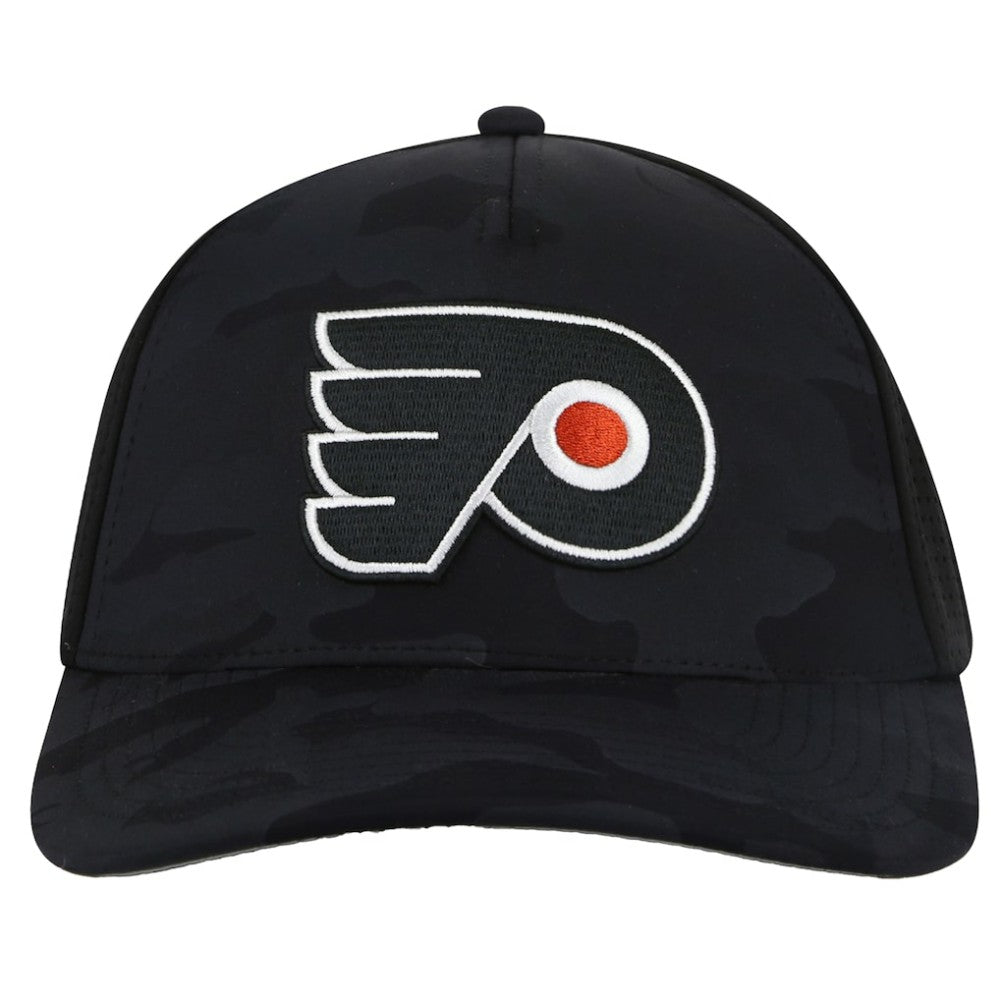 Philadelphia Flyers American Needle Valin Camo Super Tech Vented Adjustable Hat - Black | NHL near me