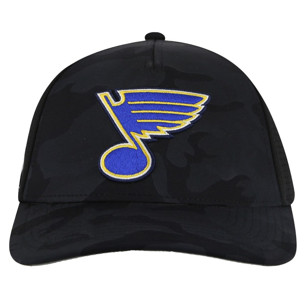 St. Louis Blues American Needle Valin Camo Super Tech Vented Adjustable Hat - Black | NHL near me