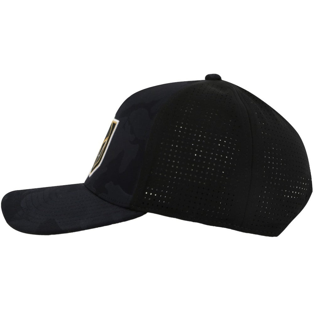 Vegas Golden Knights American Needle Valin Camo Super Tech Vented Adjustable Hat - Black | NHL sale