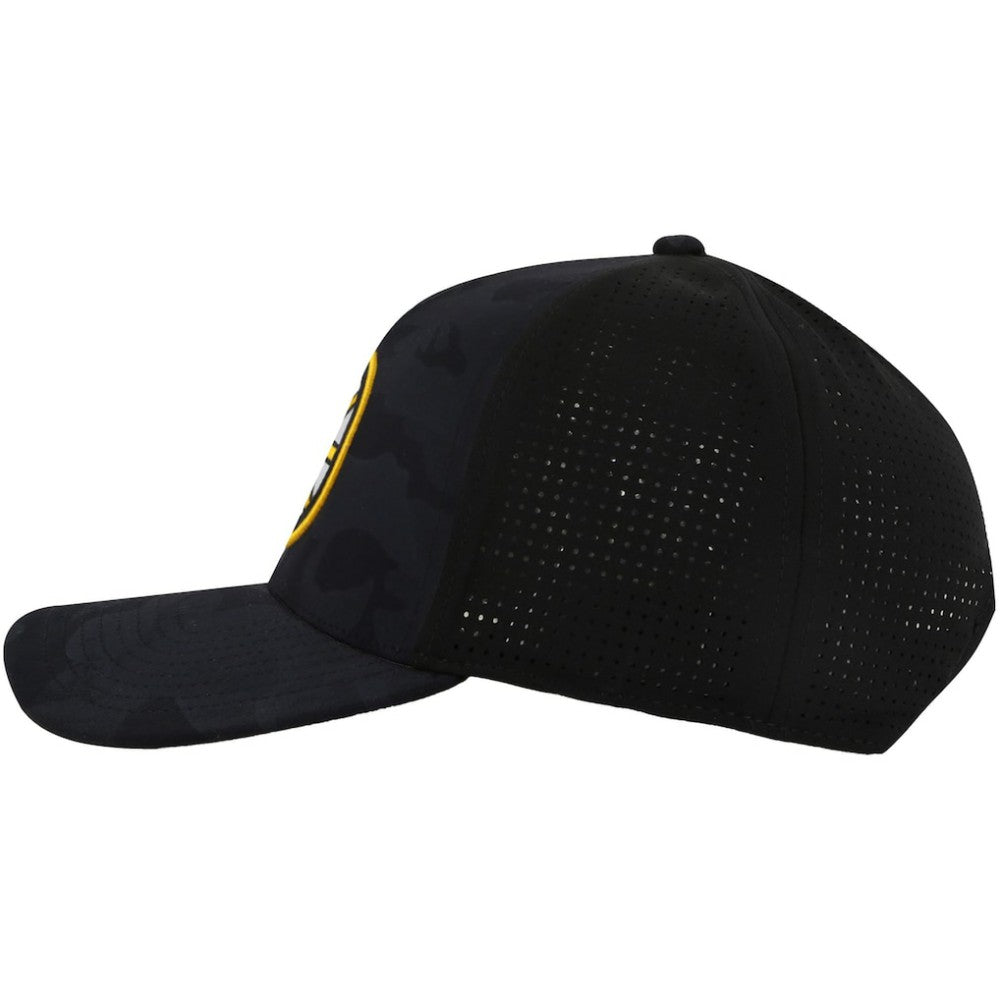 Boston Bruins American Needle Valin Camo Super Tech Vented Adjustable Hat - Black | NHL Clearance