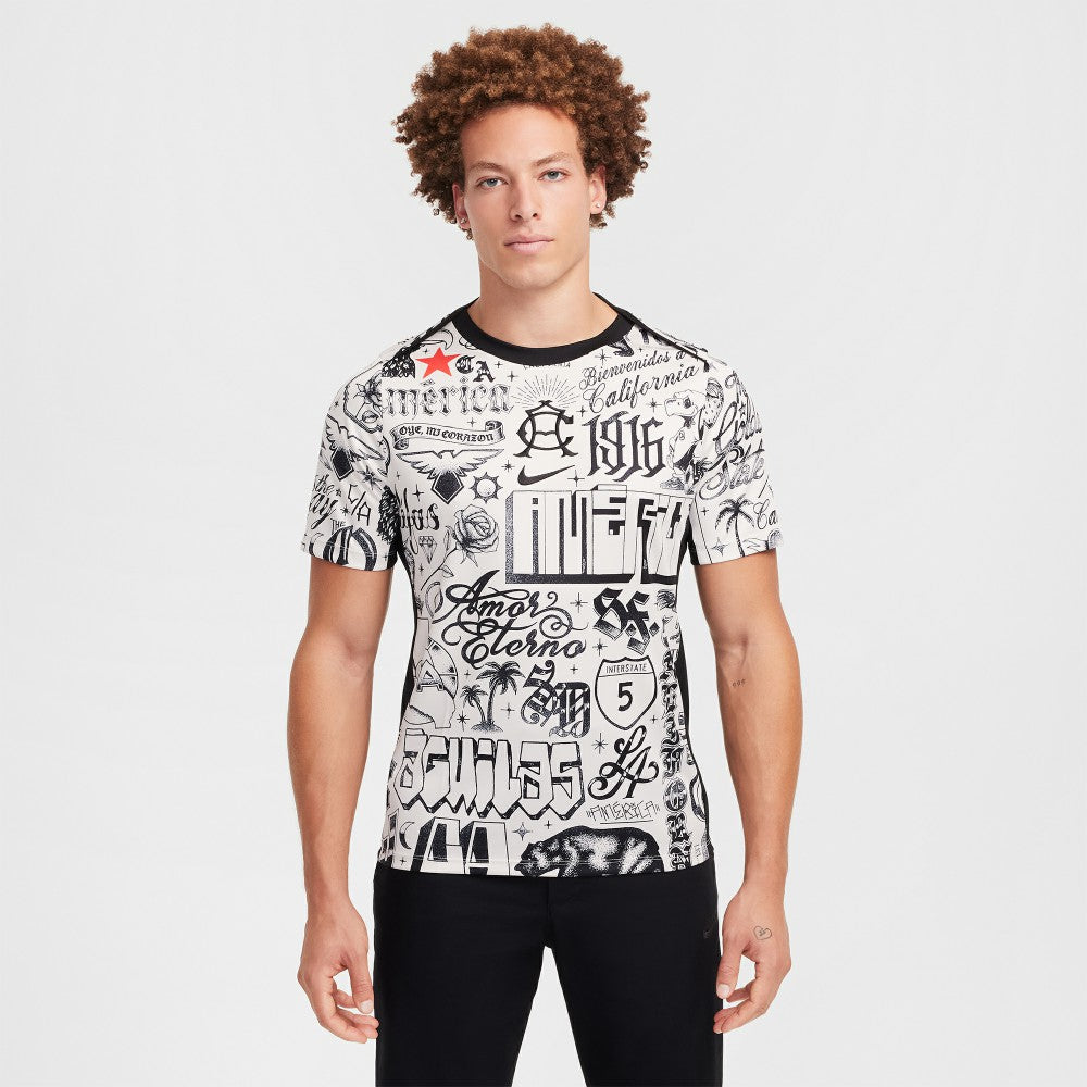 Nike - Club America 2024/25 CA x CA Academy Pro Pre-Match Performance Top - Cream