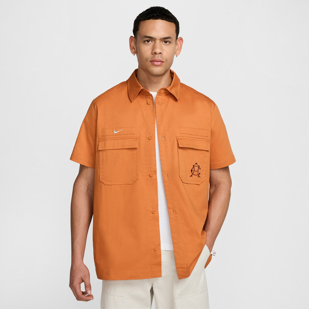 Nike - Club America CA x CA Woven Button-Down Shirt - Burnt Orange