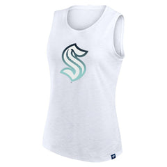 Seattle Kraken Fanatics Women's Slub Tank Top - White | Fanatics Lifestyle