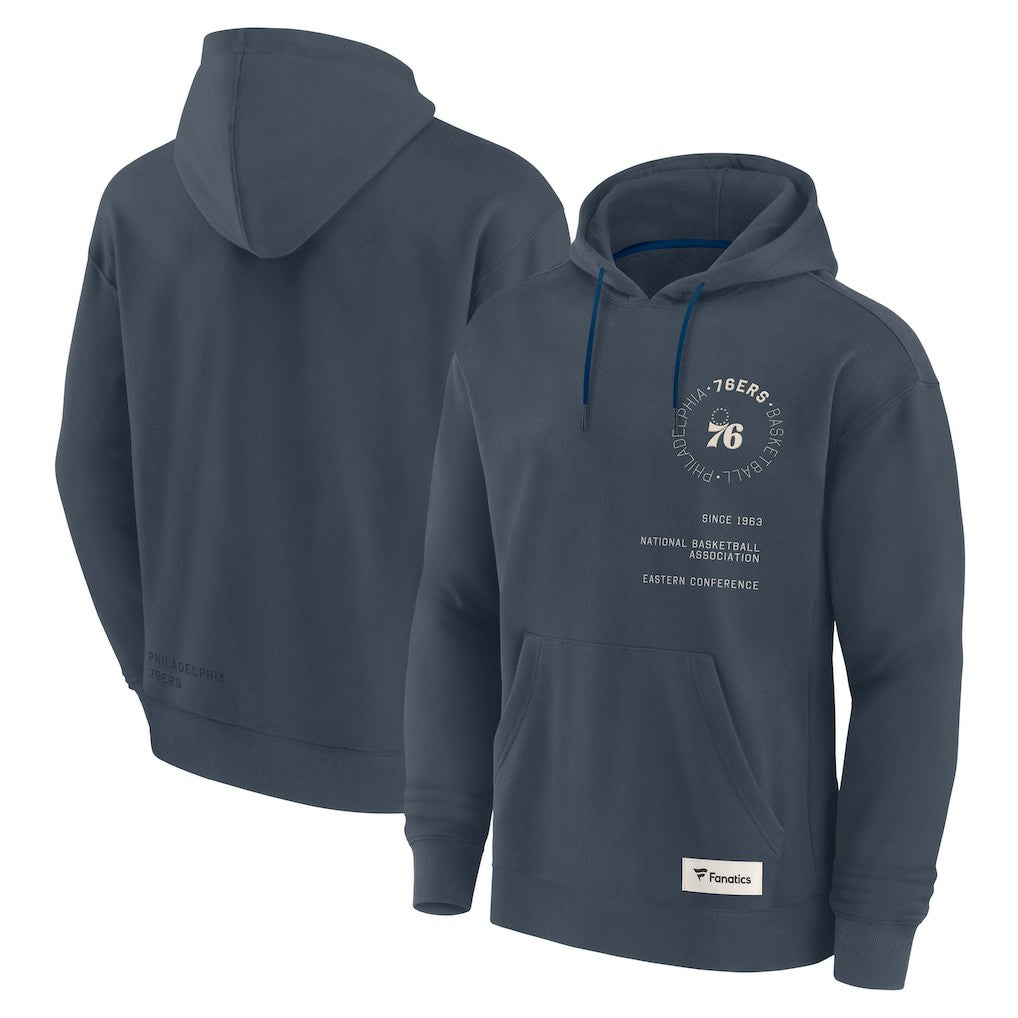 Fanatics Philadelphia 76ers Future Ground Info Elements Premium Pullover Hoodie Blue