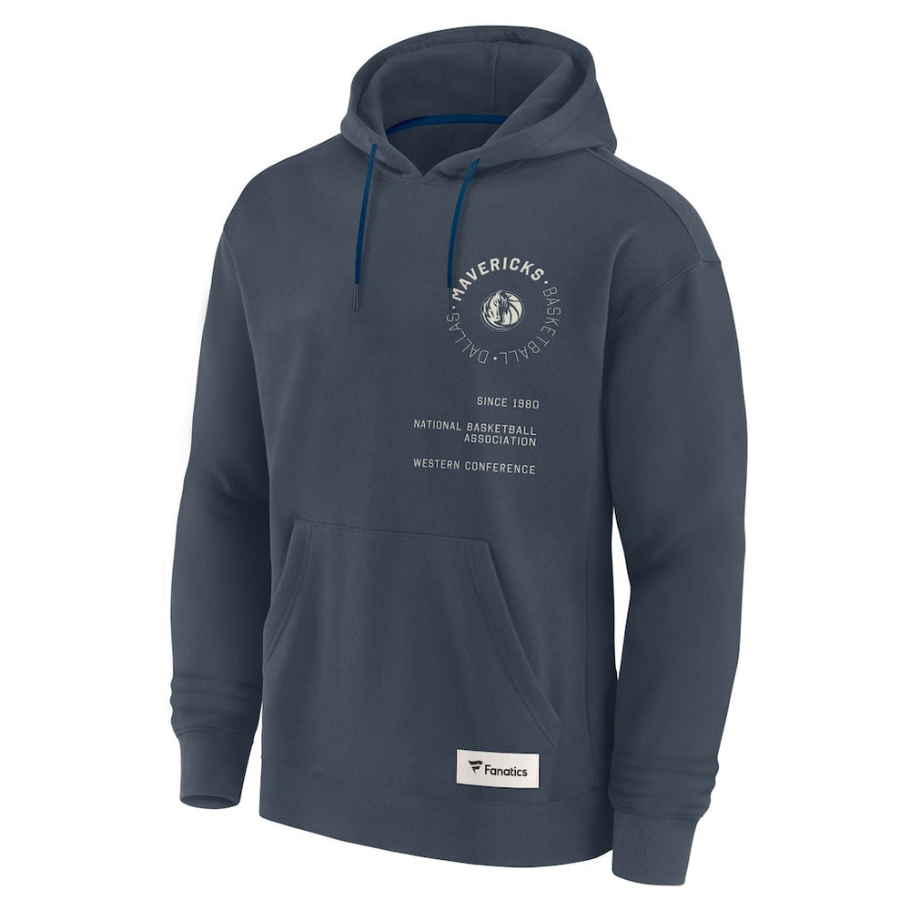 Fanatics Dallas Mavericks Future Ground Info Elements Premium Pullover Hoodie Blue