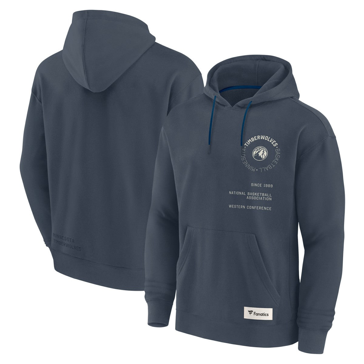 Fanatics Minnesota Timberwolves Future Ground Info Elements Premium Pullover Hoodie Blue