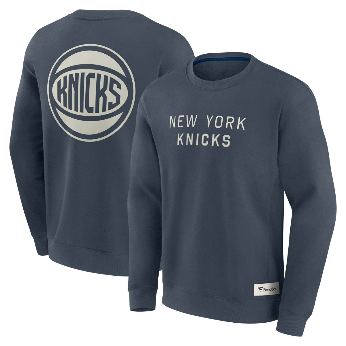 Fanatics New York Knicks Elements Future Ground Lettering Pullover Sweatshirt Blue
