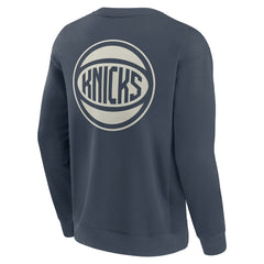 Fanatics New York Knicks Elements Future Ground Lettering Pullover Sweatshirt Blue