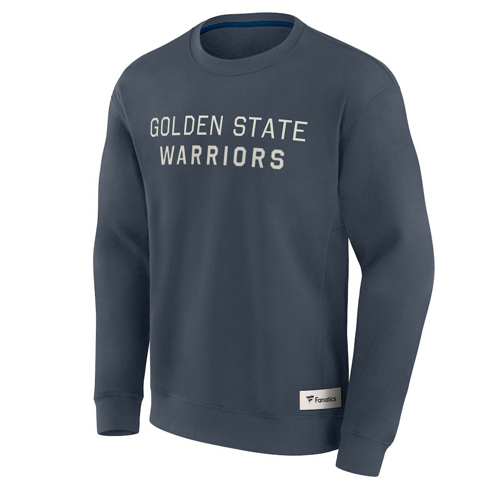 Fanatics Golden State Warriors Elements Future Ground Lettering Pullover Sweatshirt Blue