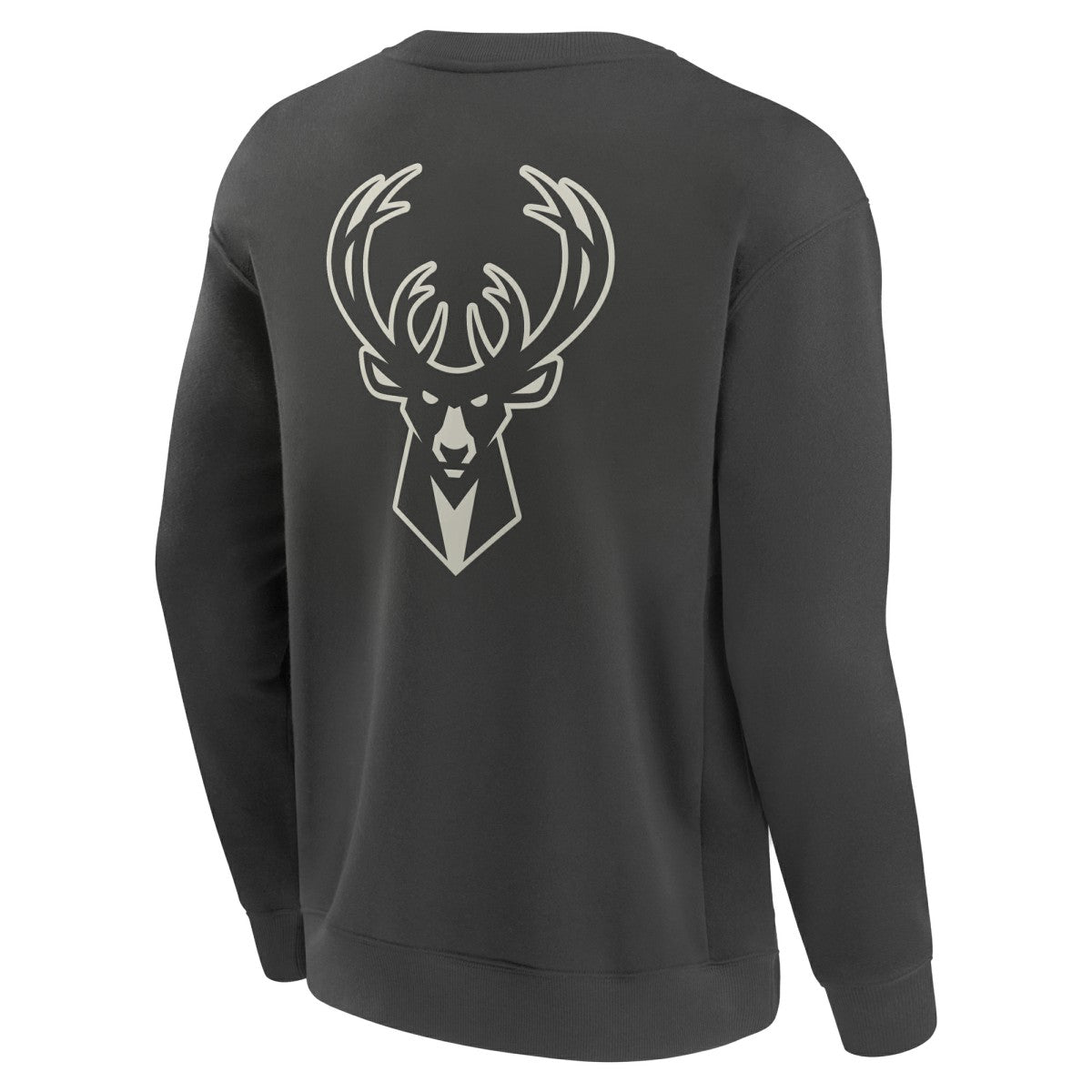 Fanatics Milwaukee Bucks Elements Future Ground Lettering Pullover Sweatshirt Gray