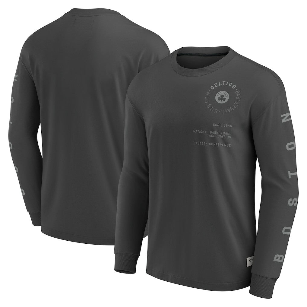 Fanatics Boston Celtics Elements Future Ground Tonal Info Long Sleeve T-Shirt Gray