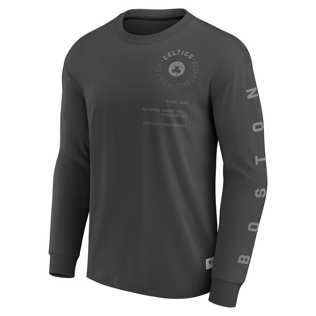 Fanatics Boston Celtics Elements Future Ground Tonal Info Long Sleeve T-Shirt Gray