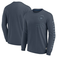 Fanatics Philadelphia 76ers Elements Future Ground Tonal Info Long Sleeve T-Shirt Blue