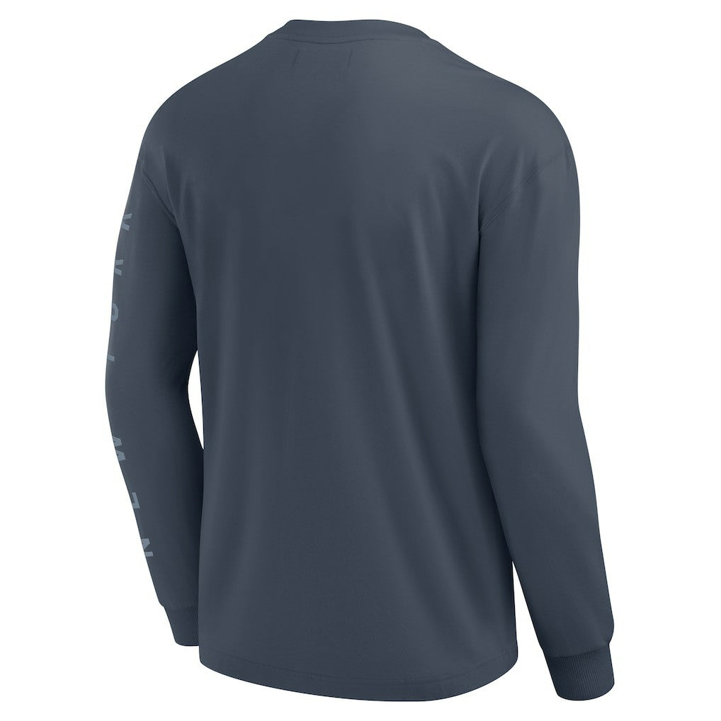 Fanatics New York Knicks Elements Future Ground Tonal Info Long Sleeve T-Shirt Blue
