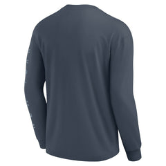 Fanatics New York Knicks Elements Future Ground Tonal Info Long Sleeve T-Shirt Blue