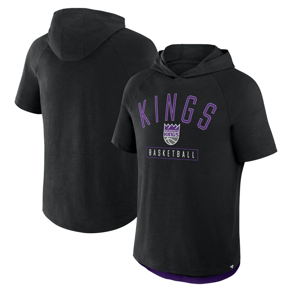 Fanatics Sacramento Kings Pass Legend Raglan Hoodie T-Shirt Black