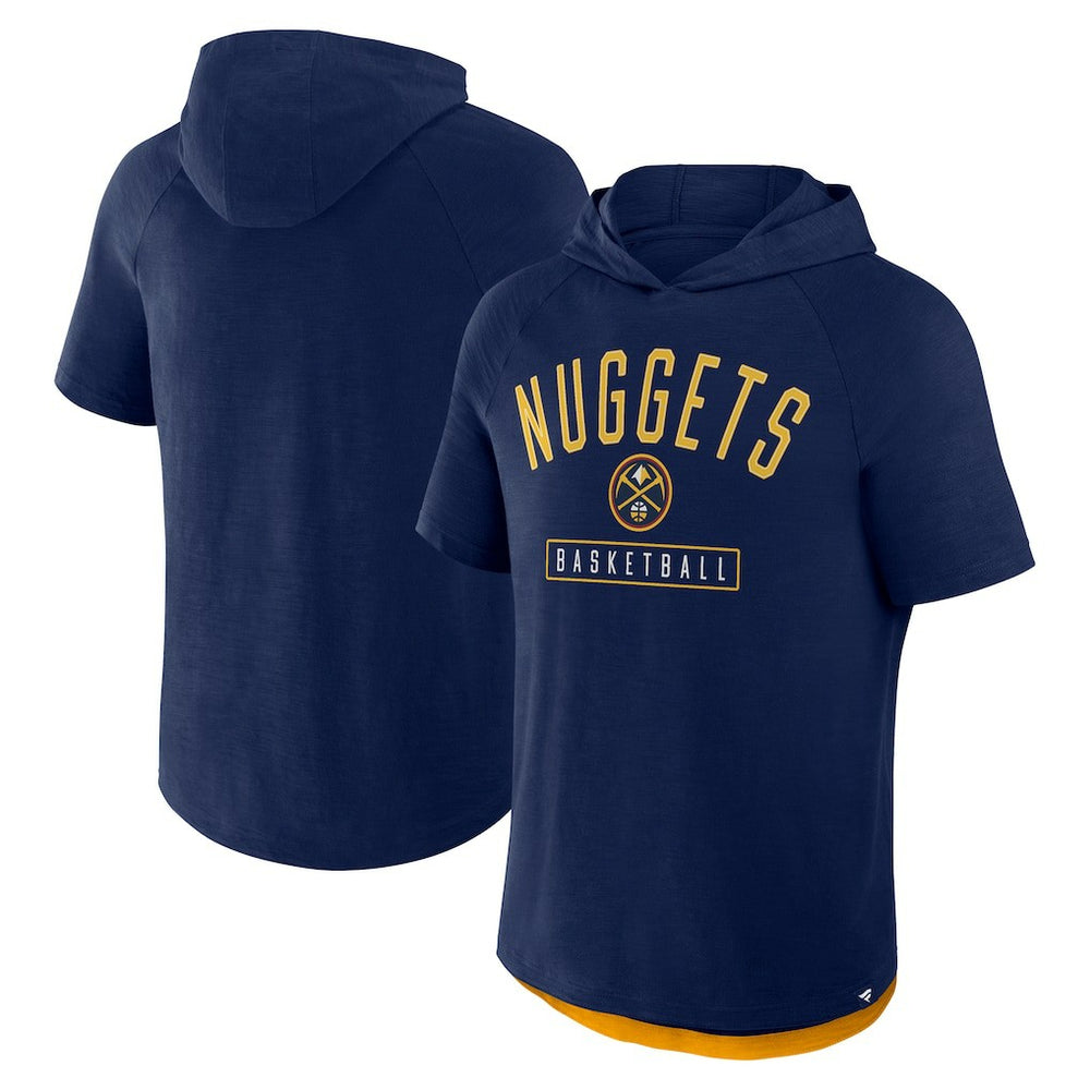Fanatics Denver Nuggets Pass Legend Raglan Hoodie T-Shirt Navy