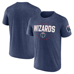 Washington Wizards Logo Athletic Block Practice Performance T-Shirt Heather Navy