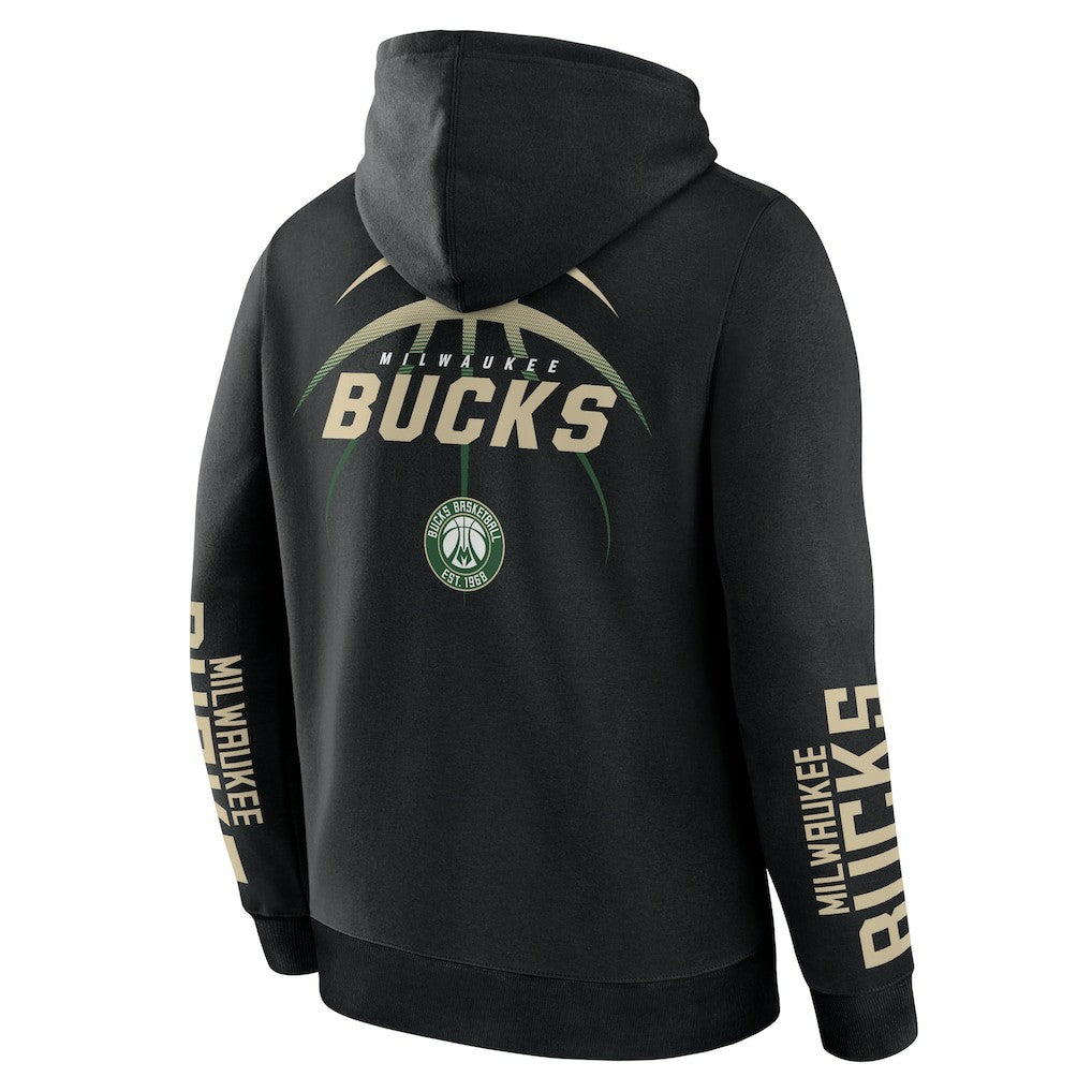 Fanatics Milwaukee Bucks Legacy Guard Pullover Hoodie Black