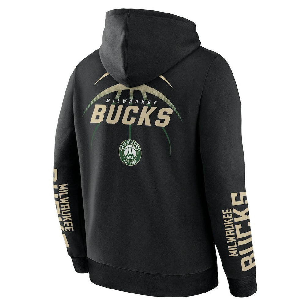 Fanatics Milwaukee Bucks Legacy Guard Pullover Hoodie Black