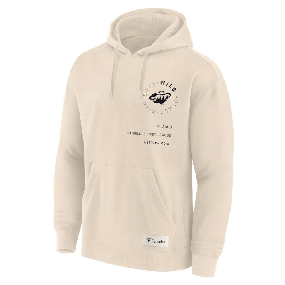 Minnesota Wild Fanatics Future Ground Info Pullover Hoodie - Cream | Fanatics discount
