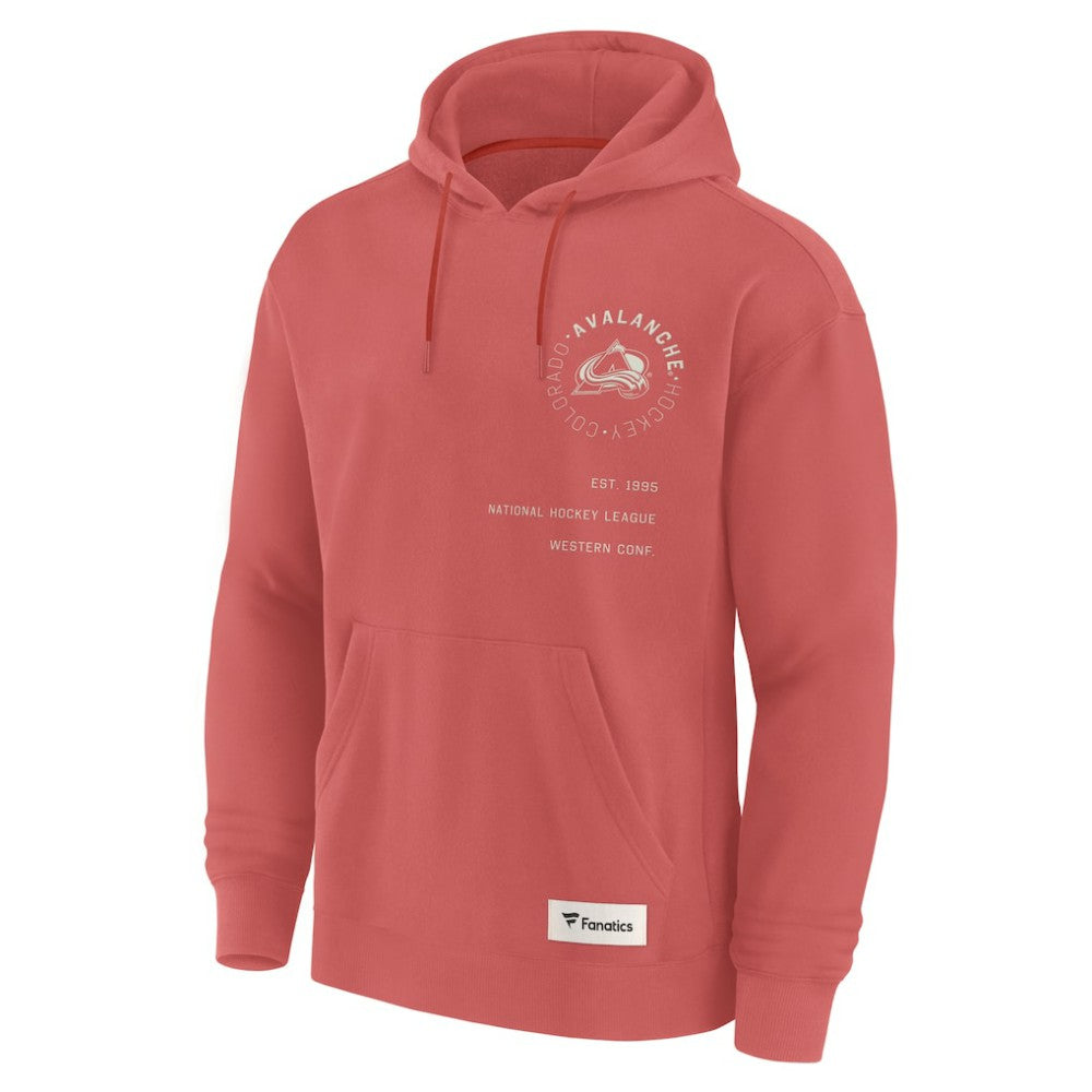 Colorado Avalanche Fanatics Future Ground Info Pullover Hoodie - Red | Fanatics Lifestyle