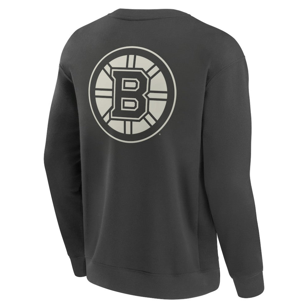 Boston Bruins Fanatics Elements Future Ground Lettering Pullover Sweatshirt - Charcoal | Fanatics Lifestyle