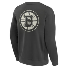 Boston Bruins Fanatics Elements Future Ground Lettering Pullover Sweatshirt - Charcoal | Fanatics Lifestyle
