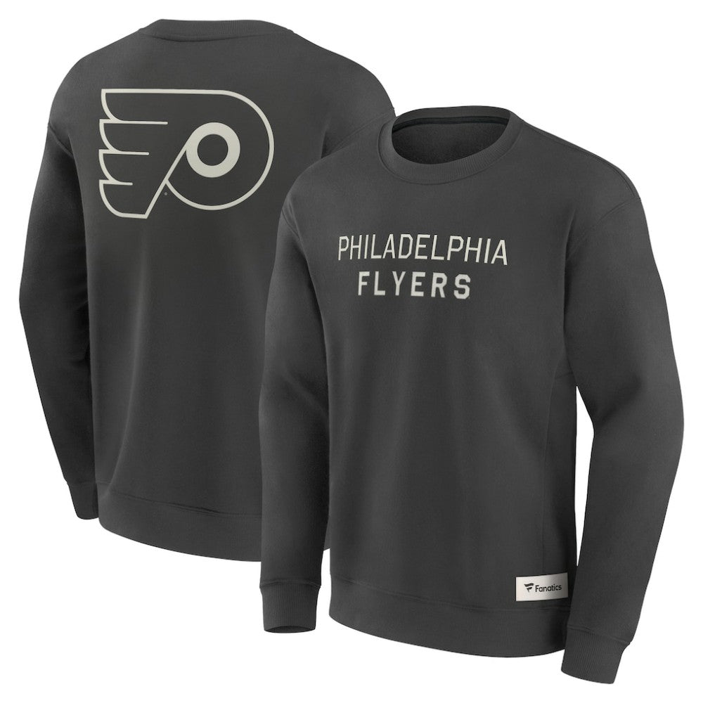 Philadelphia Flyers Fanatics Elements Future Ground Lettering Pullover Sweatshirt - Charcoal | Fanatics Lifestyle