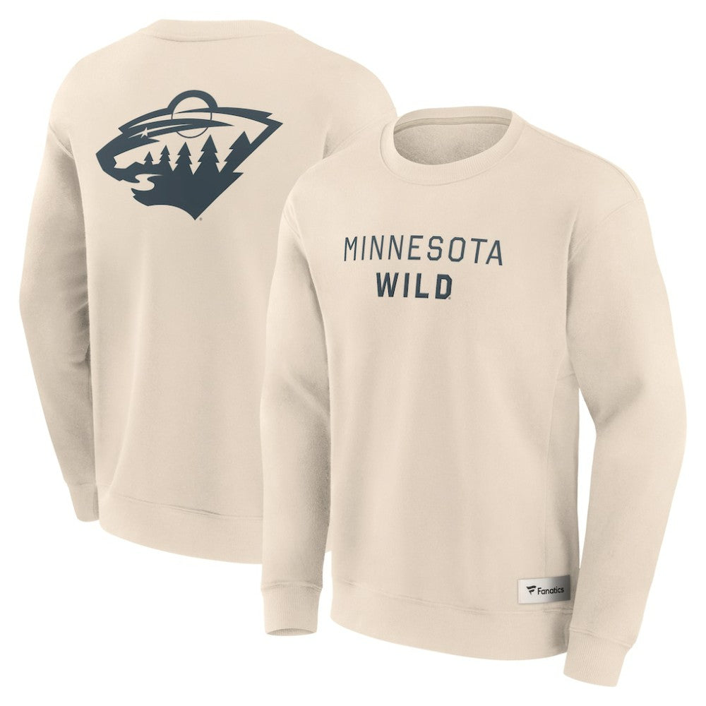 Minnesota Wild Fanatics Elements Future Ground Lettering Pullover Sweatshirt - Cream | Fanatics online