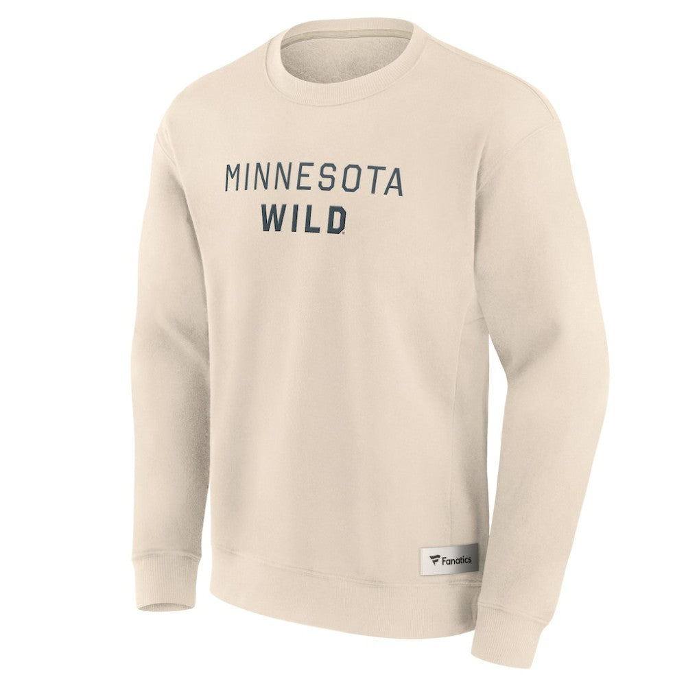 Minnesota Wild Fanatics Elements Future Ground Lettering Pullover Sweatshirt - Cream | Fanatics online
