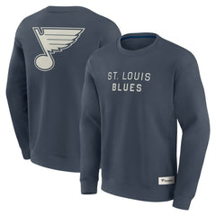 St. Louis Blues Fanatics Elements Future Ground Lettering Pullover Sweatshirt - Blue | Fanatics online