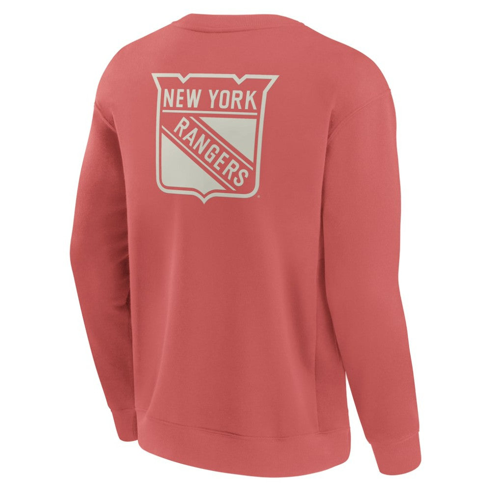 New York Rangers Fanatics Elements Future Ground Lettering Pullover Sweatshirt - Red | Fanatics Clearance