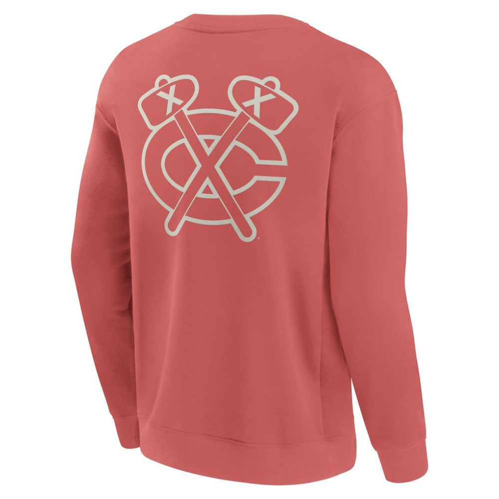 Chicago Blackhawks Fanatics Elements Future Ground Lettering Pullover Sweatshirt - Red | Fanatics Clearance