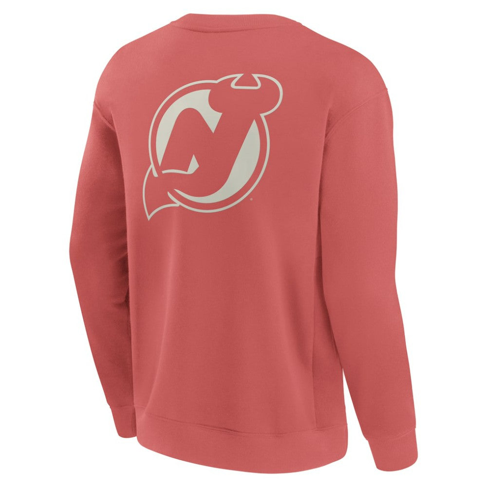 New Jersey Devils Fanatics Elements Future Ground Lettering Pullover Sweatshirt - Red | Fanatics Lifestyle