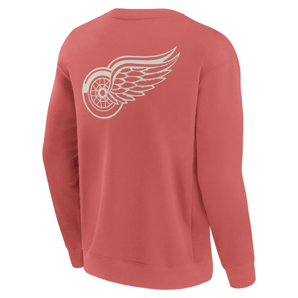 Detroit Red Wings Fanatics Elements Future Ground Lettering Pullover Sweatshirt - Red | Fanatics Lifestyle