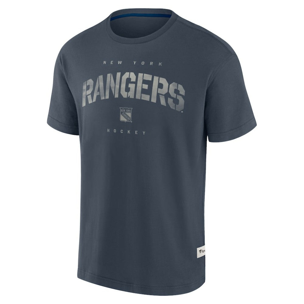 New York Rangers Fanatics Elements Weathered Tonal Future Ground T-Shirt - Navy | Fanatics Clearance