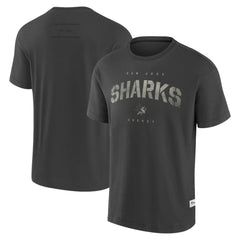 San Jose Sharks Fanatics Elements Weathered Tonal Future Ground T-Shirt - Charcoal | Fanatics Lifestyle