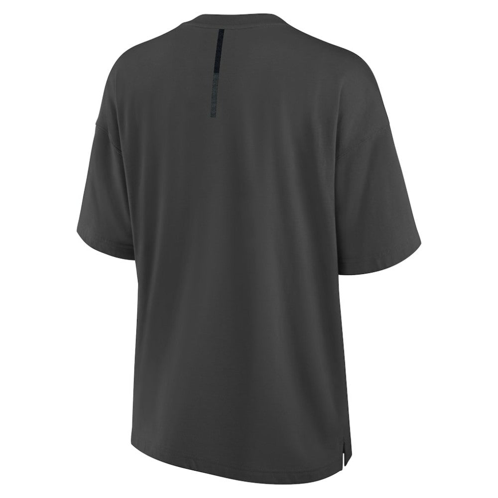 Pittsburgh Penguins Fanatics Women's Oversized Elements Raw Edge Future Ground T-Shirt - Charcoal | Fanatics near me