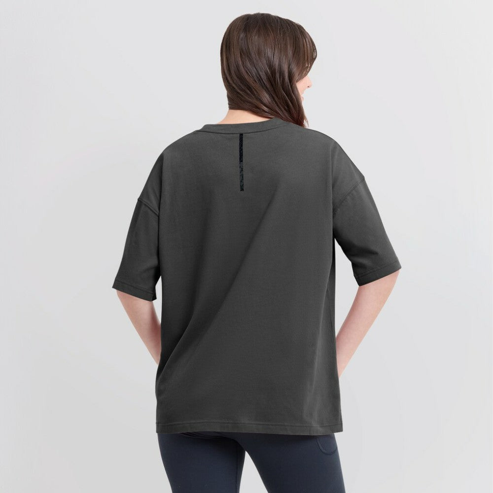 Pittsburgh Penguins Fanatics Women's Oversized Elements Raw Edge Future Ground T-Shirt - Charcoal | Fanatics near me
