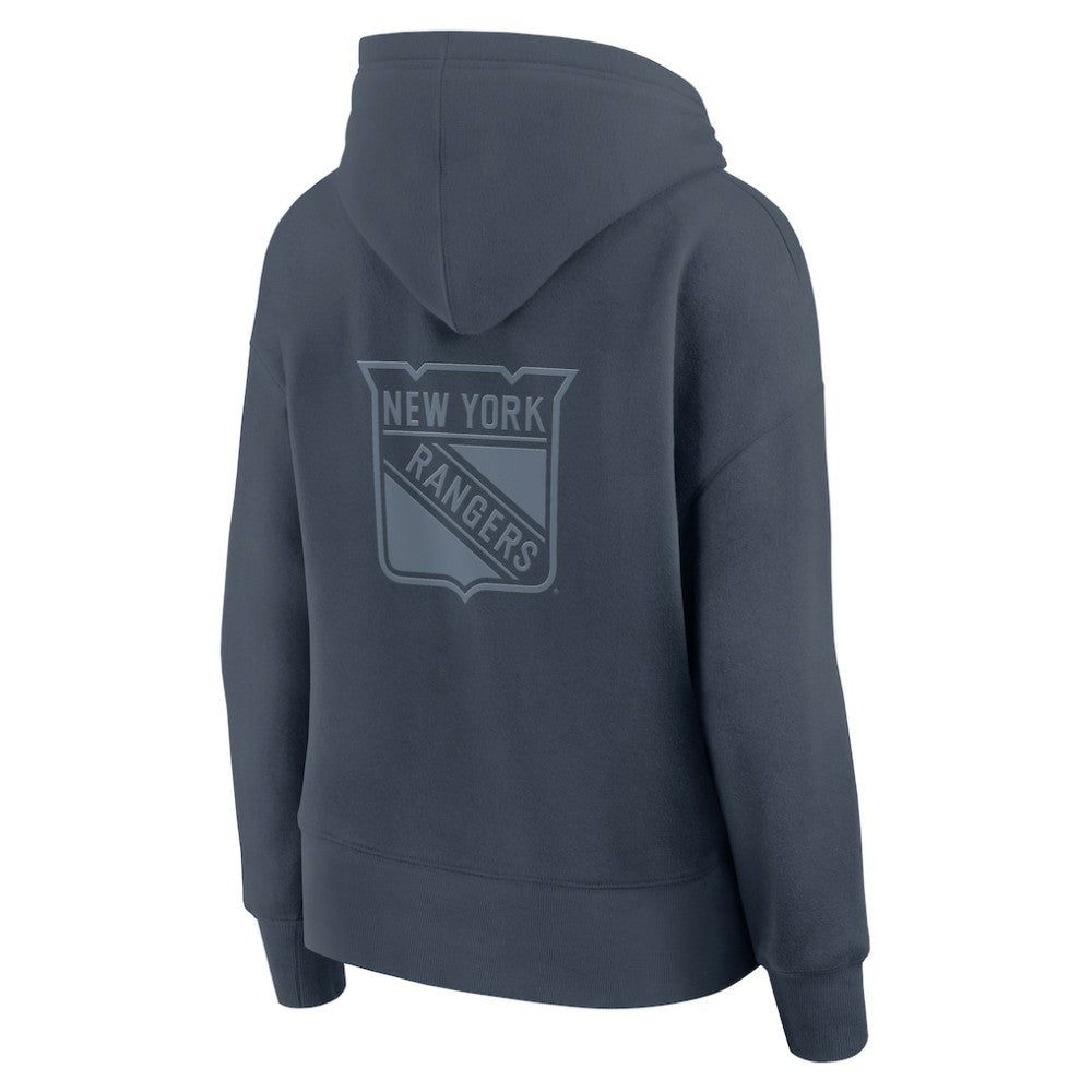 New York Rangers Fanatics Women's Elements Future Ground Subtle Tonal Pullover Hoodie - Blue | Fanatics discount