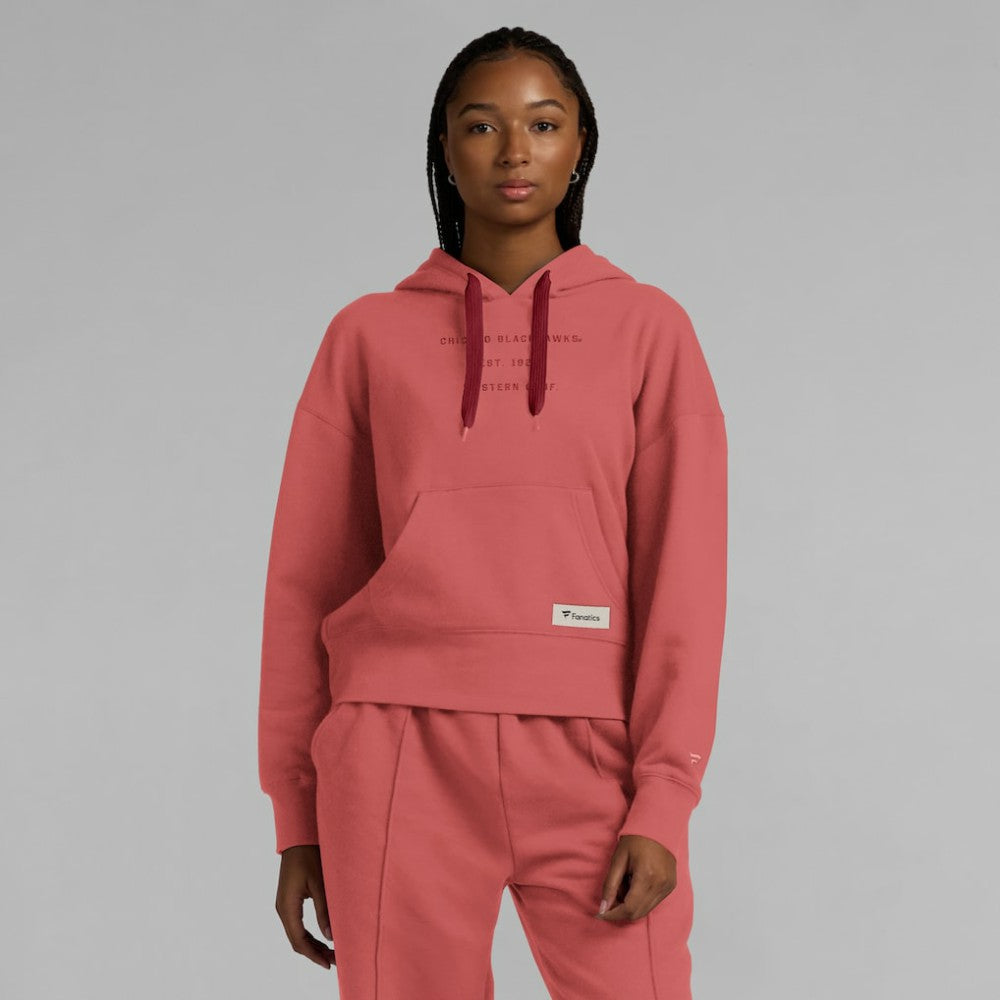Chicago Blackhawks Fanatics Women's Elements Future Ground Subtle Tonal Pullover Hoodie - Red | Fanatics discount