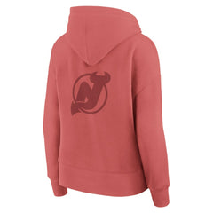 New Jersey Devils Fanatics Women's Elements Future Ground Subtle Tonal Pullover Hoodie - Red | Fanatics Lifestyle